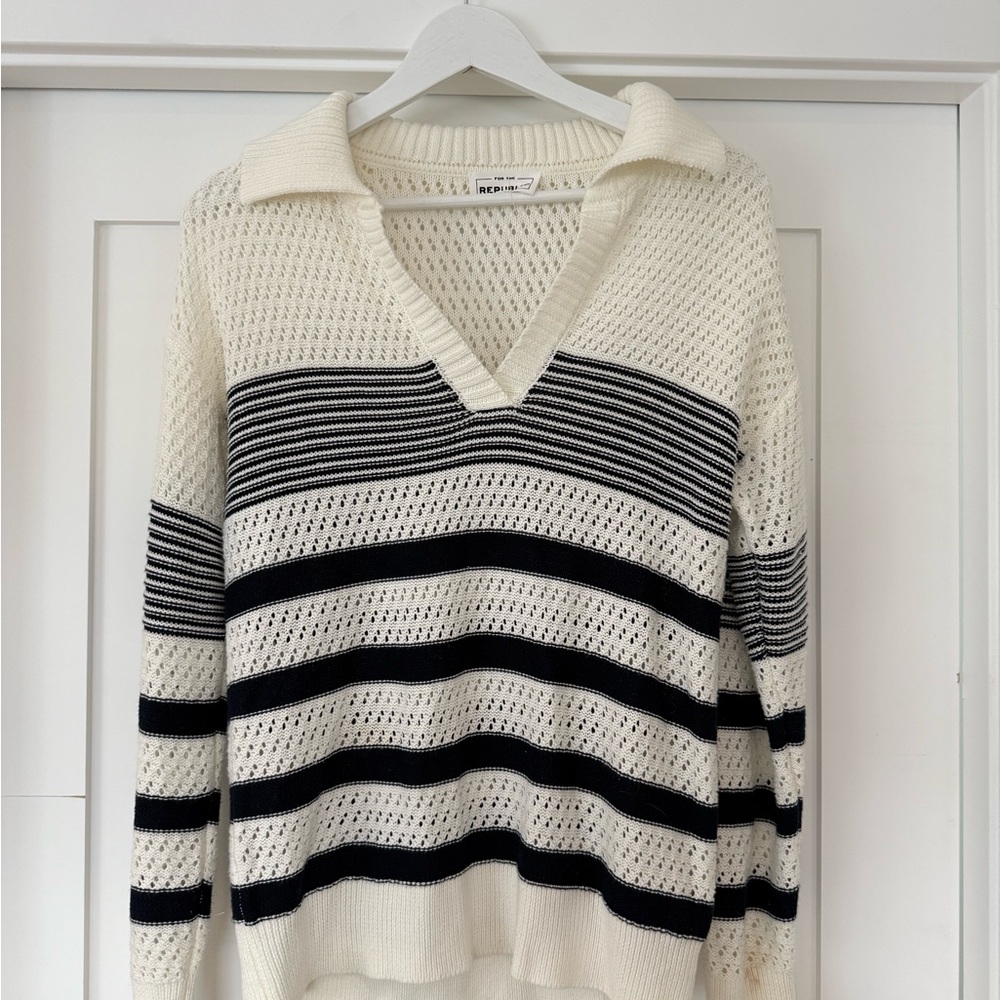 Women's Striped Knit Sweater